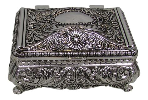 metal jewelry box price|solid silver jewelry box.